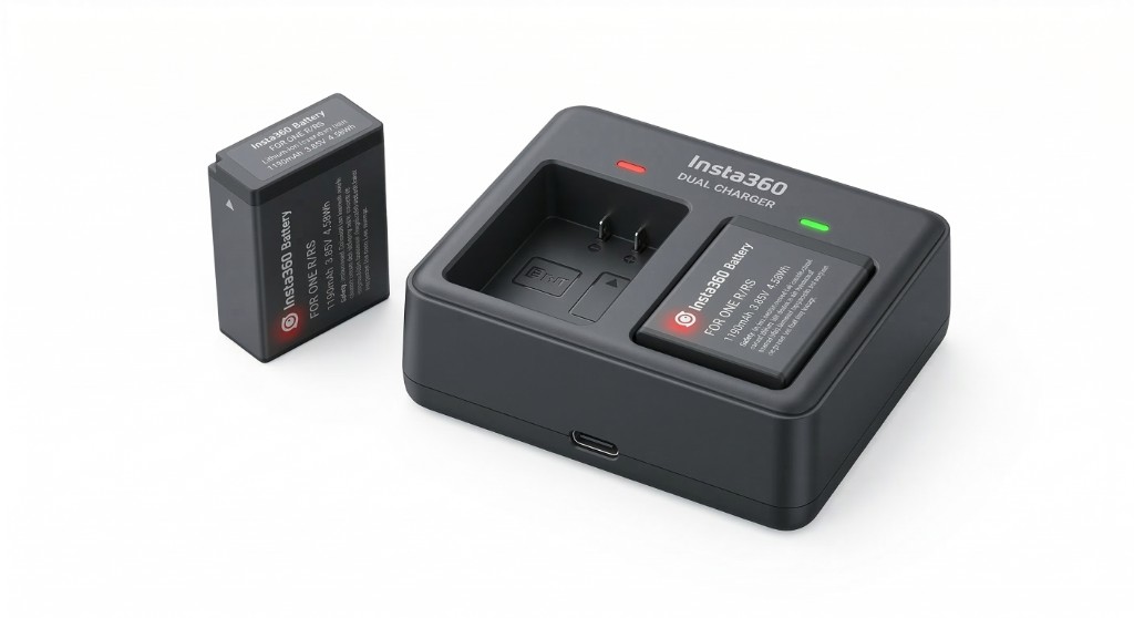 Плейсхолдер товара: аккумулятор и зарядное для Insta360