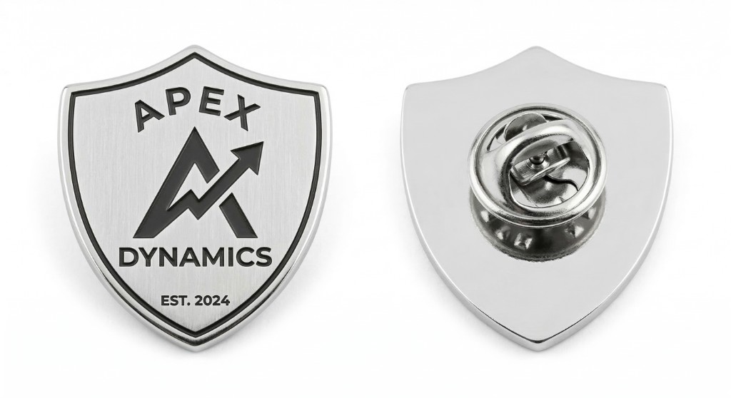 Плейсхолдер товара: металлический значок с эмблемой